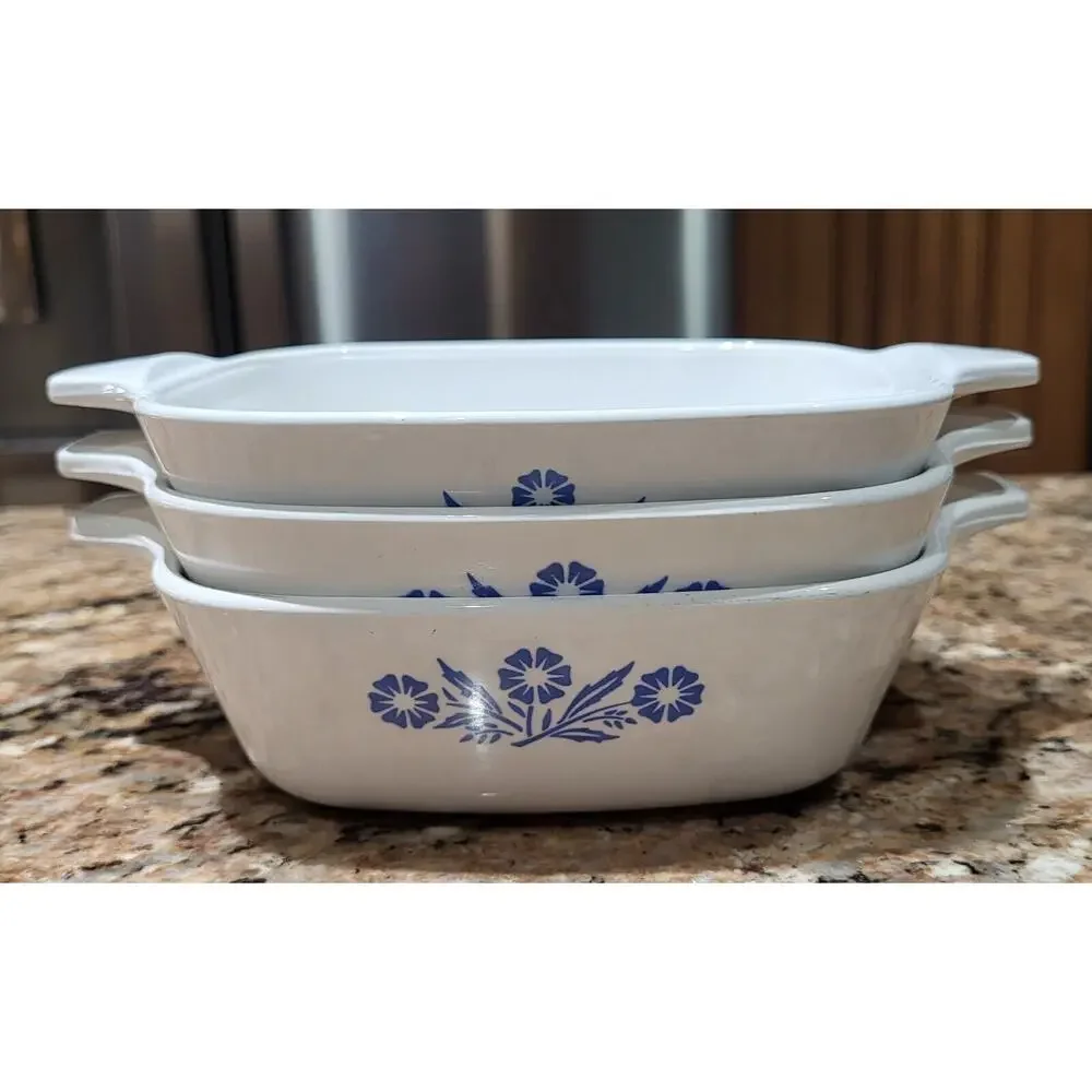 Corning Ware Blue Cornflower Petite Pans (Set Of 3)
